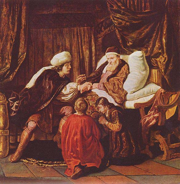 Jan victors Jakob segnet die Sohne Joseph